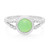 Bague en argent et Chrysoprase impériale