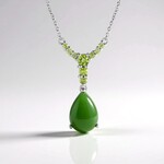 Collier en argent et Jade du Canada