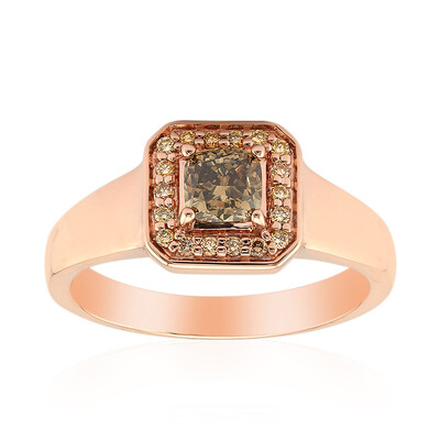 Bague en or et Diamant rose de France VS1 d'Argyle (Annette)