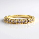Anello in oro con Diamante Champagne SI1