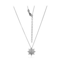 Collier en argent et Topaze blanche