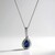 Collana in oro con Zaffiro Ceylon Blu
