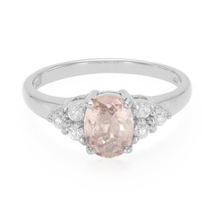 Bague en argent et Tourmaline cuprifère rose
