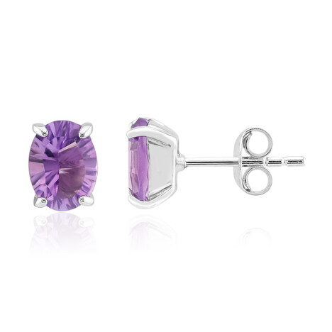 Amethyst Silver Earrings