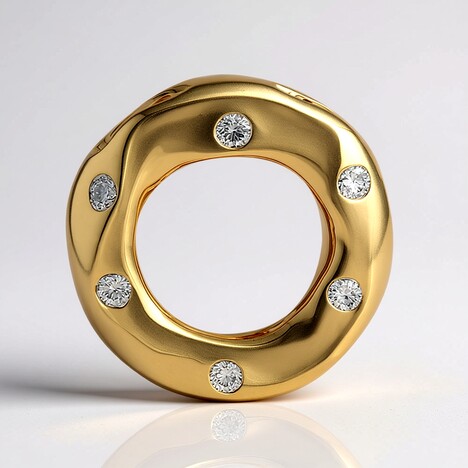 Ciondolo in oro con Diamante IF (D) (Annette)