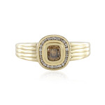 Anello in oro con Diamante Cioccolato SI2 (de Melo)