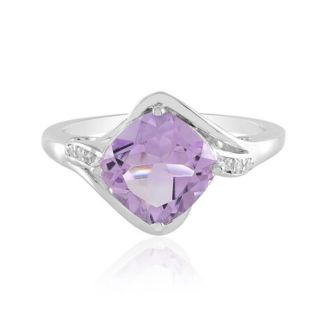 Lavendel-Amethyst-Silberring