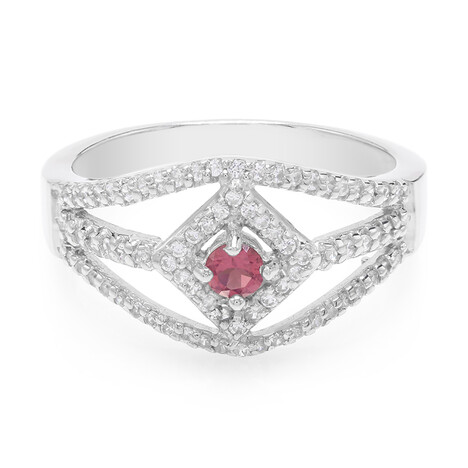 Anello in argento con Tormalina Rosa