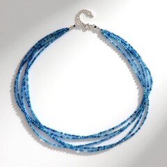 Collier en argent et Aigue-marine du Brésil