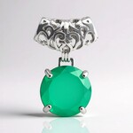 Ciondolo in argento con Agata (MONOSONO COLLECTION)