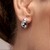 Boucles d'oreilles en argent et Diamant chocolat I2