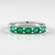 Anello in argento con Onice Verde