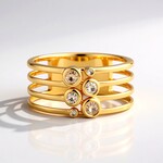 Anello in oro con Diamante Cioccolato I2 (SUHANA)