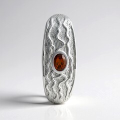 Ciondolo in argento con Zircone Rosa