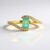 Anello in argento con Smeraldo Colombiano