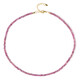 Pink Sapphire Silver Necklace