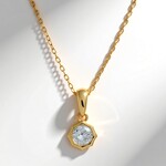 Collana in oro con Diamante SI1 (H) (CIRARI)