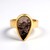 Anello in argento con Legno di Palma Pietrificato