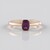 Anello in oro con Granato Magenta