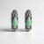 Orecchini in argento con Turchese Verde (Desert Chic)