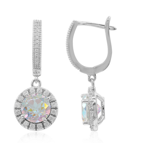 Pendientes en plata con Topacio Rayo de Luna