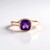 Anello in argento con Ametista del Marocco