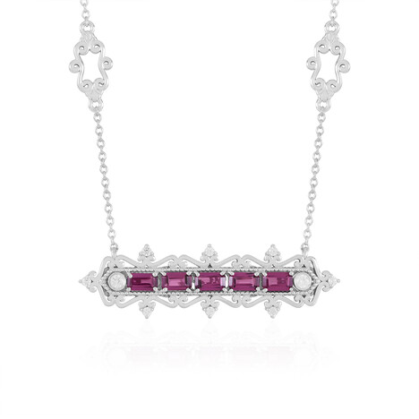 Collier en argent et Grenat Rhodolite (Dallas Prince Designs)
