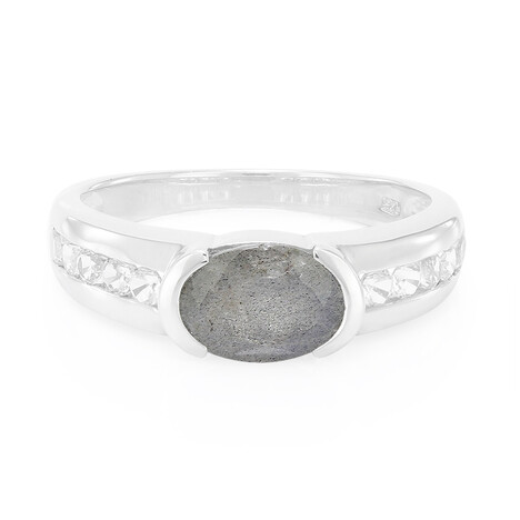 Anello in argento con Labradorite