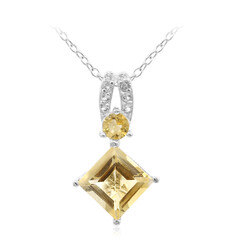 Collana in argento con Citrino