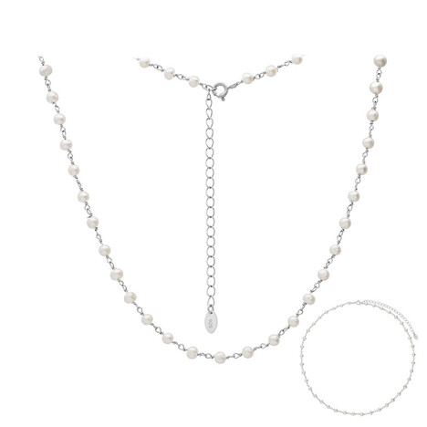 Collier en argent et Perle de culture d'eau douce