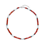 Collana in argento con Corniola
