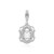 Weißer Saphir-Silberanhänger