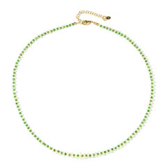 Collier en argent et Diopside de Russie