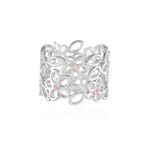 Nigerianischer Pinkfarbener Turmalin-Silberring