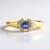 Anello in argento con Zaffiro Ceylon Blu (non riscaldato)