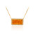 14K AAA Mandarin garnet Gold Necklace (CIRARI)