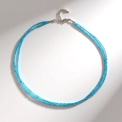 Collana in argento con Topazio Blu Cielo