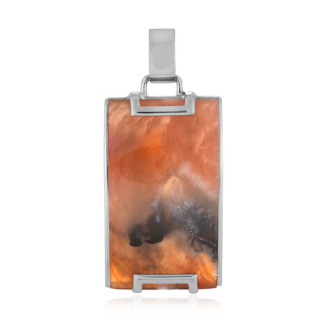 Java-Feder-Karneol-Silberanhänger (Bali Barong)