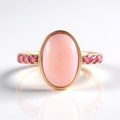 Anello in argento con Opale Rosa (KM by Juwelo)