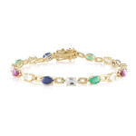 Socoto Emerald Silver Bracelet