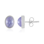 Pendientes en plata con Tanzanita