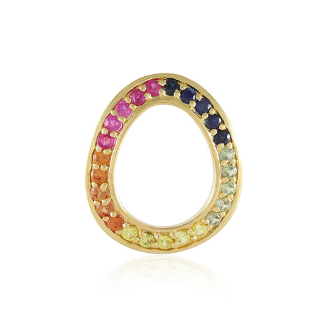 Pendentif en argent et Saphir bleu