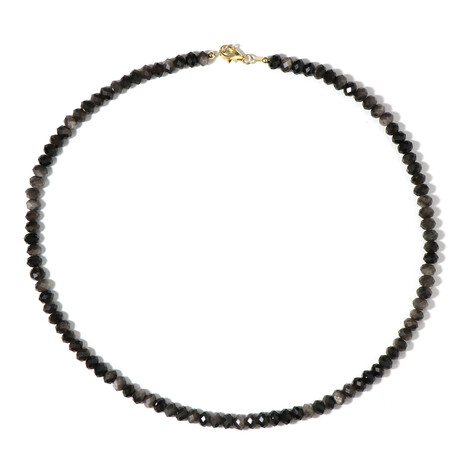 Collana in argento con Ossidiana Argentata