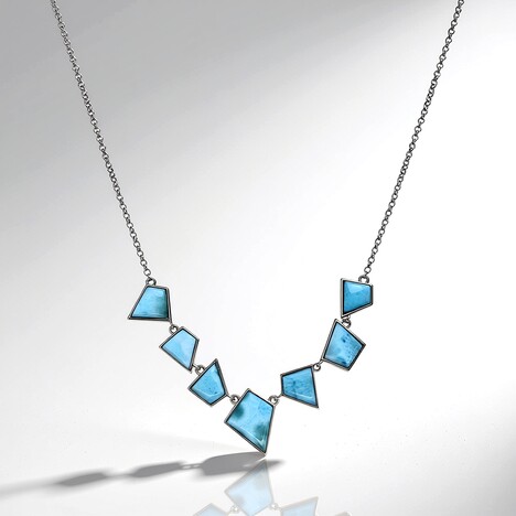 Collana in argento con Larimar