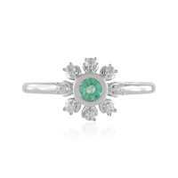 Anello in argento con Smeraldo Russo