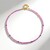 Collana in argento con Zaffiro Ceylon Rosa