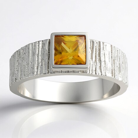 Anello in argento con Sfene