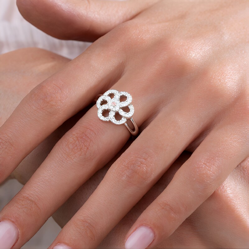 Bague en argent et Grenat du Mozambique