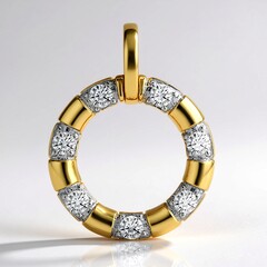 Ciondolo in oro con Diamante SI1 (G) (Annette)