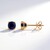 Boucles d'oreilles en or et Saphir bleu de Ceylan (CIRARI)
